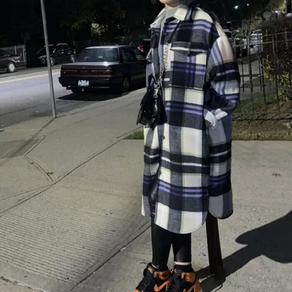 Zara Hooded plaid overshirt - Picture 8 of 16